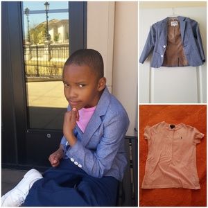 Just Fab Blazer And Polo Tee